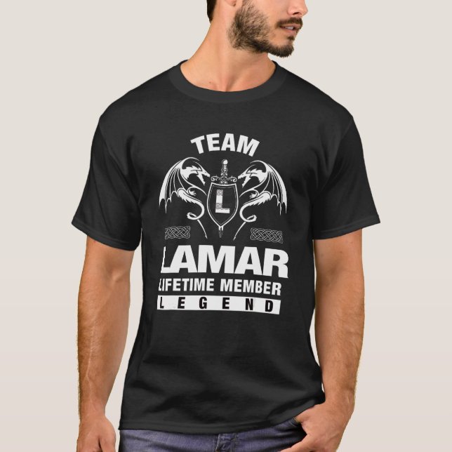 Team Lamar Lifetime Member T-Shirt (Front)