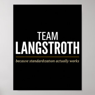 Team Langstroth Hive Type Beekeeper Identity Poster