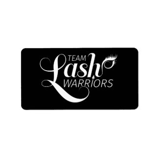 Team Lash Warriors Labels