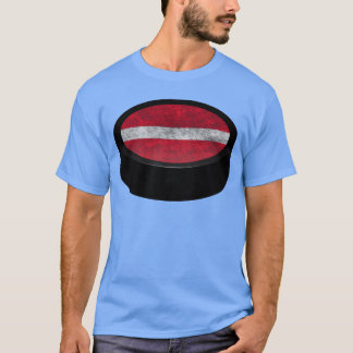 Team Latvia Hockey Puck family T-Shirt
