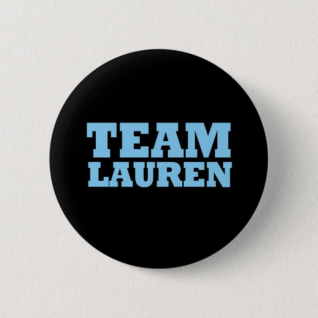 Team Lauren 6 Cm Round Badge (Front)