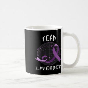 Team Lavender For Cancer Awareness World Cancer Da Coffee Mug