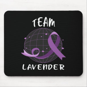 Team Lavender For Cancer Awareness World Cancer Da Mouse Mat