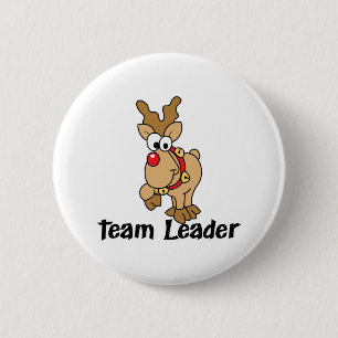 Team Leader 6 Cm Round Badge