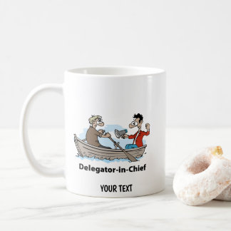 Team Leader Cartoon Man Coffee Mug