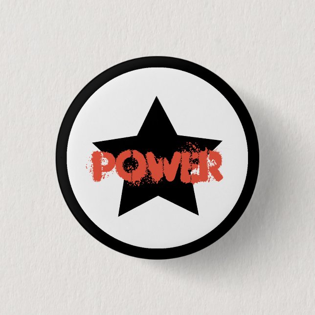 Team Leader Power Star Button Pin (Front)