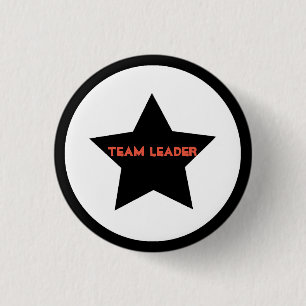 Team Leader Star Button Pin