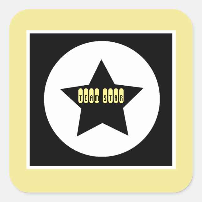 Team Leader Star Funky Sticker (Front)