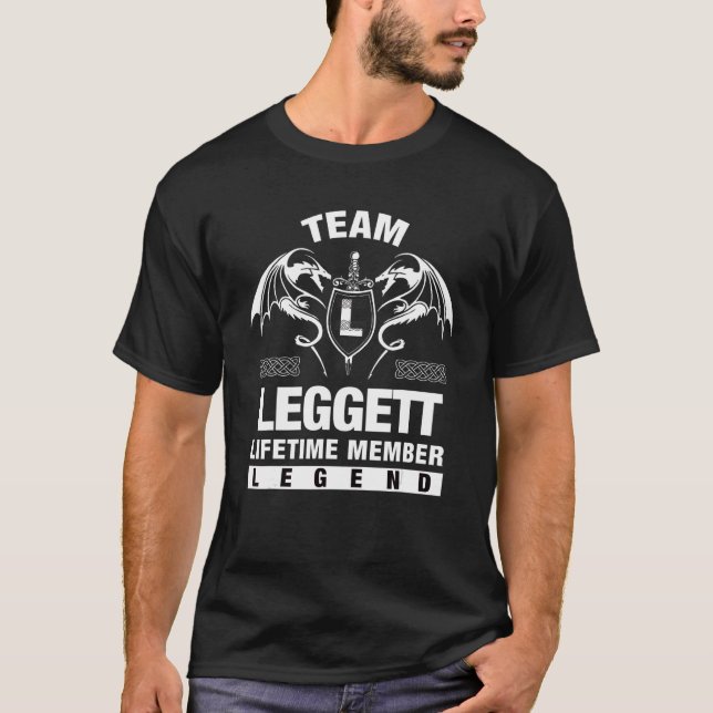 Team Leggett Lifetime Member T-Shirt (Front)
