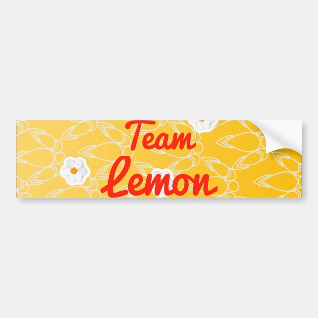 Team Lemon Bumper Sticker (Front)
