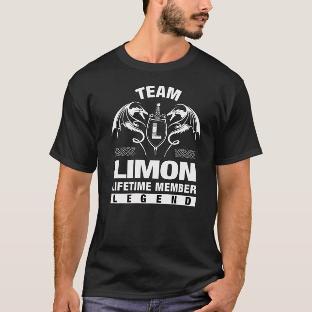 Team Limon Lifetime Member T-Shirt (Front)