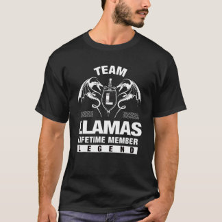 Team Llamas Lifetime Member T-Shirt
