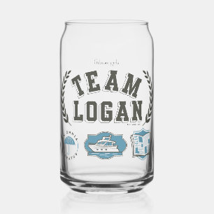 Team Logan Gilmore Girls Design Can Glass