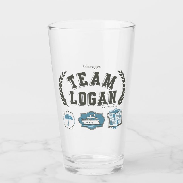 Team Logan Gilmore Girls Design Glass (Front)