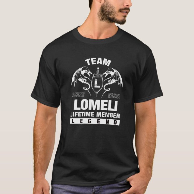 Team Lomeli Lifetime Member T-Shirt (Front)
