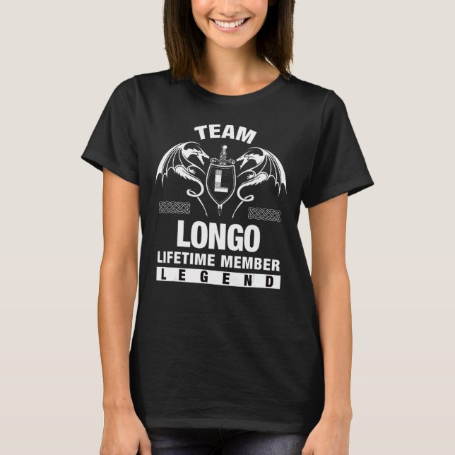 Team Longo Lifetime Member T-Shirt (Front)
