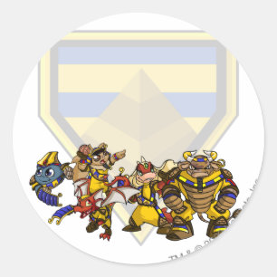 Team Lost Desert Group Classic Round Sticker