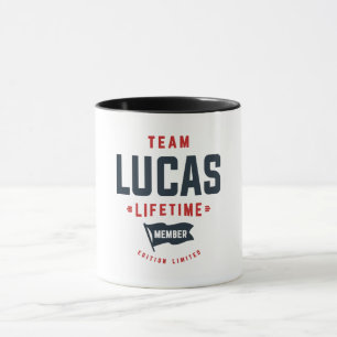 Team Lucas Lifetime Member Funny Name Lucas Mug