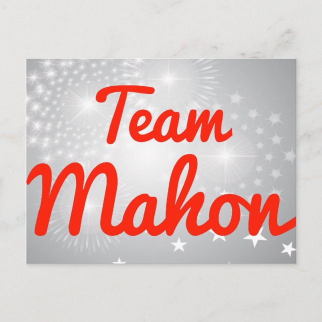 Team Mahon Postcard (Front)