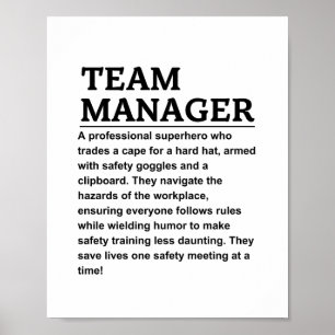 Team manager poster