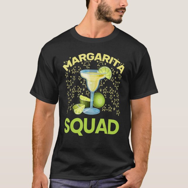 Team Margarita Glass Lime Juice Margarita Squad Pa T-Shirt (Front)