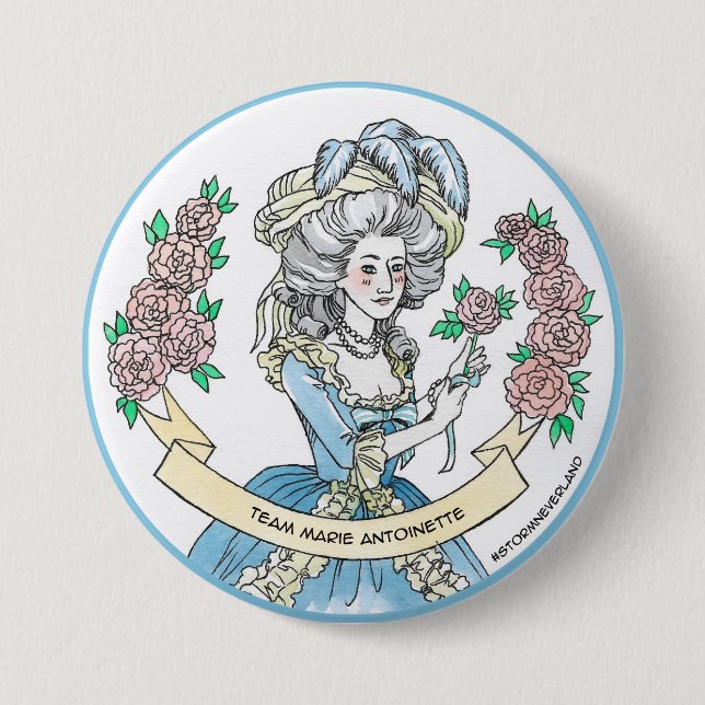 Team Marie Antoinette 7.5 Cm Round Badge (Front)