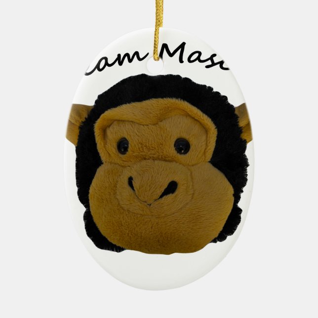 Team Mascot Ceramic Tree Decoration (Front)