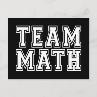 Team Math Postcard