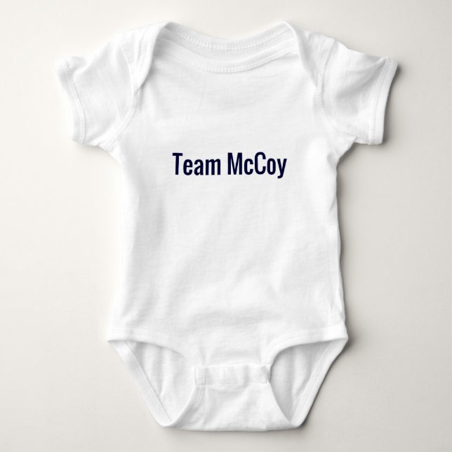 Team McCoy Baby Bodysuit (Front)