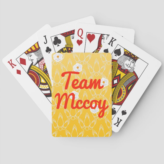 Team Mccoy Playing Cards (Back)