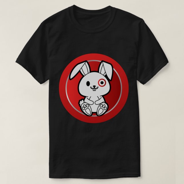 Team Member Bullseye Rabbit Funny   T-Shirt (Design Front)