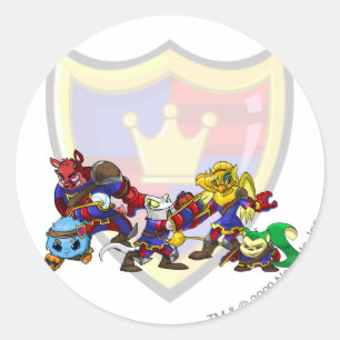 Team Meridell Group Classic Round Sticker