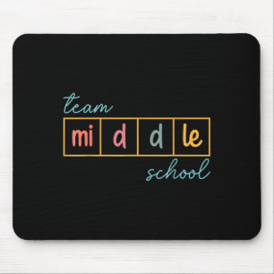 Team middle school squad middle school teacher mouse mat