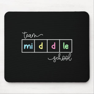 Team middle school squad middle school teacher mouse mat