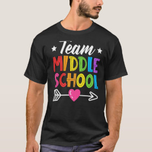 Team Middle School Teacher Student Boy Girl Back T T-Shirt