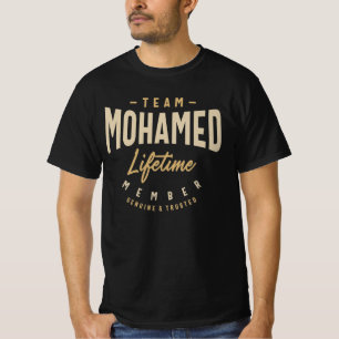 Team Mohamed Lifetime Member Personalised Name  T-Shirt