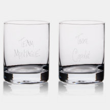 Team Montague & Team Capulet glass set