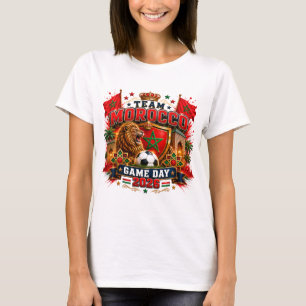 Team Morocco Game Day 2026 Soccer Fan Design T-Shirt