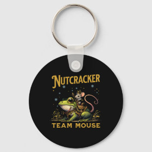 Team Mouse King Nutcracker Riding Frog Llet Dance  Key Ring