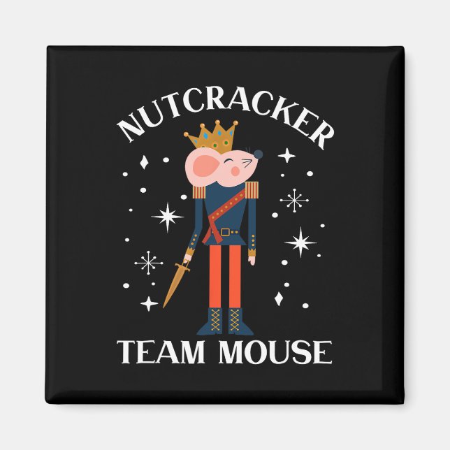 Team Mouse Nutcracker Christmas Dance Fun Soldier  Magnet (Front)