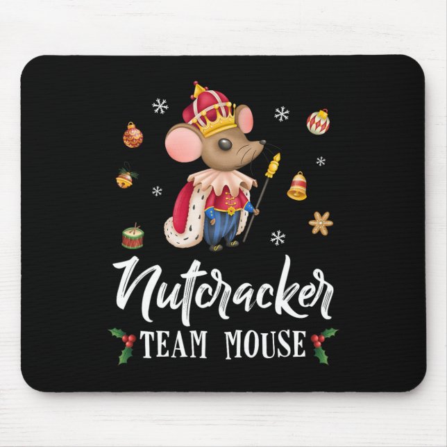 Team Mouse Nutcracker Christmas Dance Fun Soldier  Mat (Front)