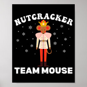 Team Mouse Nutcracker Christmas Dance Pajamas Kids Poster