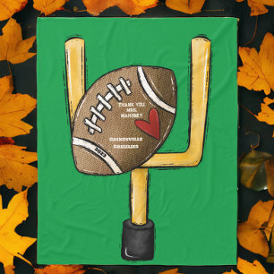 Team Mum Cute Personalised Football Gift Fleece Blanket