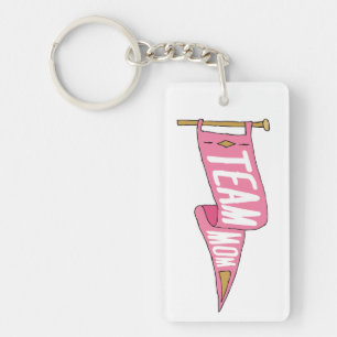 Team Mum Team Mummy Squad Mum Mum Flag Key Ring