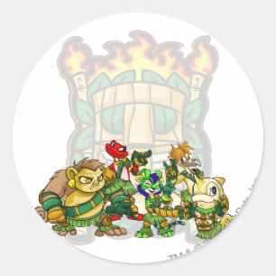 Team Mystery Island Group Classic Round Sticker