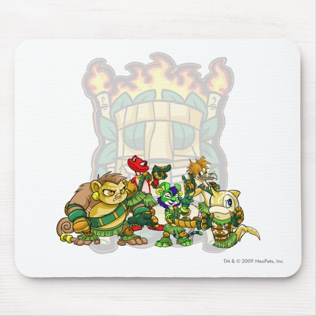Team Mystery Island Group Mouse Mat (Front)