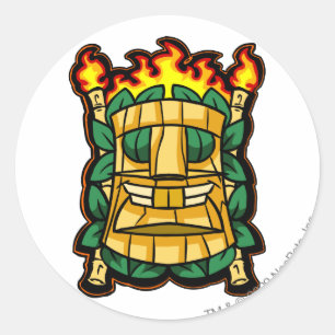 Team Mystery Island Logo Classic Round Sticker