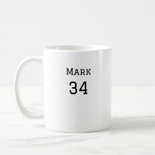 team name add player name date sports men coffee mug