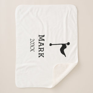 team name add player name date sports men flag sherpa blanket