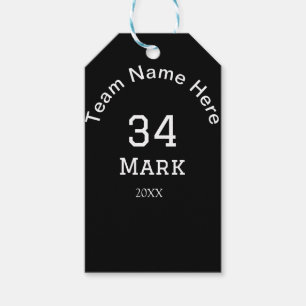 team name add player name date sports men  gift tags